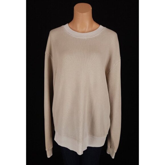 Cotton Citizen Brooklyn Oversized Sweatshirt Size M Womens Beige $225 - Picture 2 of 13